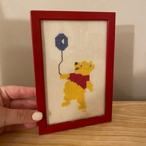 Vintage Winnie the Pooh Cross Stitch frame